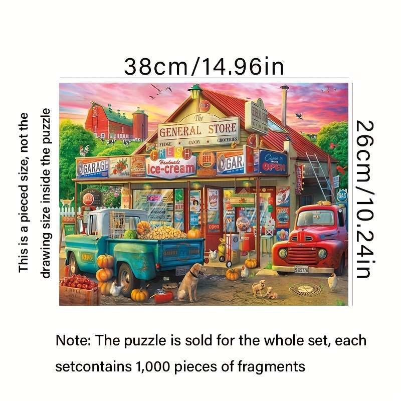1000 Piece Paper Jigsaw Puzzle For Adults 38.0x26.01cm High-Difficulty