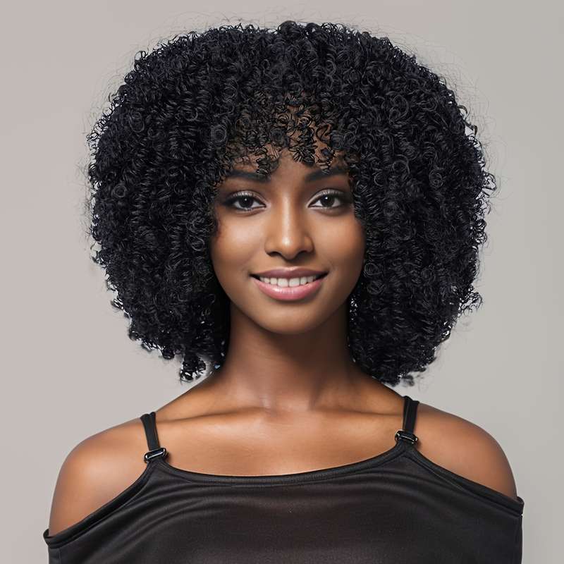 1Pc Black Highlight Blonde 30.48cm Fashion Design Wig