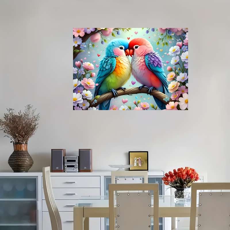 1000pcs Parrot Jigsaw Puzzle Thick Durable White Cardstock Seamless DIY Puzzle f
