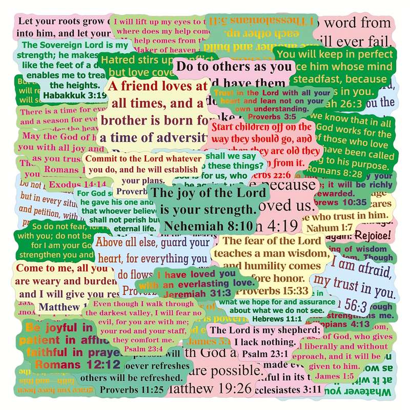 60pcs Jesus Christian Themed Stickers