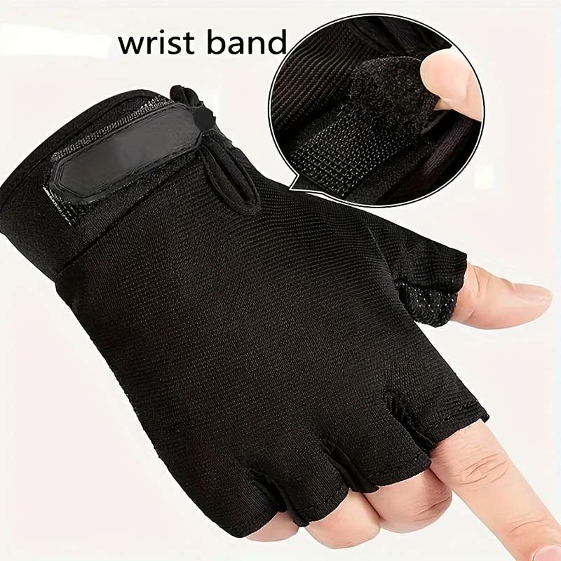1 Pair Black Size XL Outdoor Sports Gloves