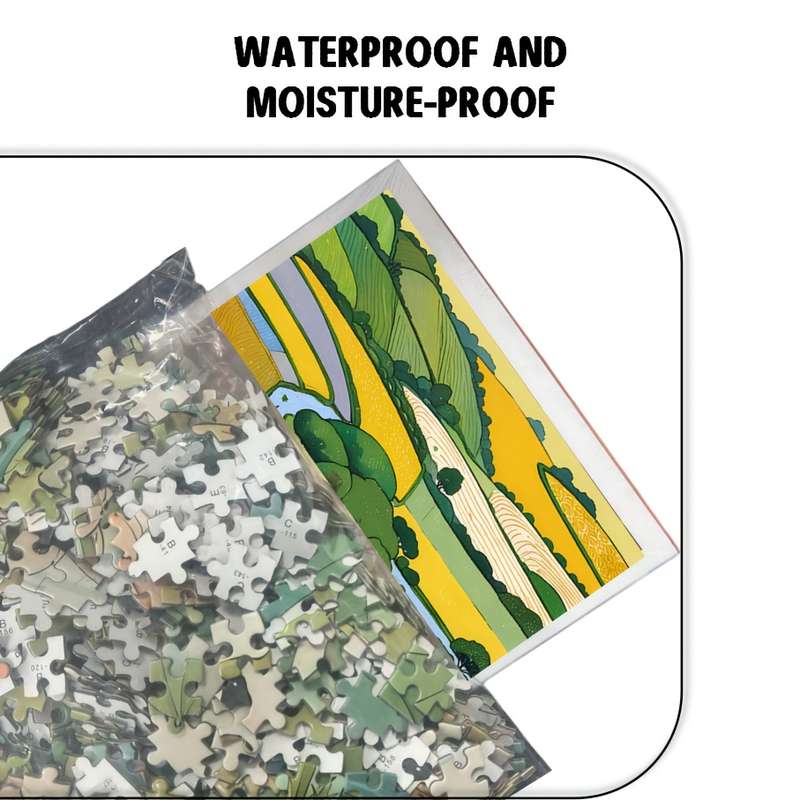 1000pcs Vibrant Rural Scenery Jigsaw Puzzle High-Quality Paper Multicolor Ideal f
