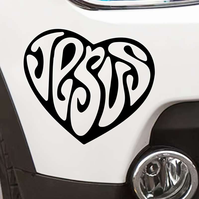 1pc Jesus Heart 20X16.9CM Jesus Christian Themed Stickers