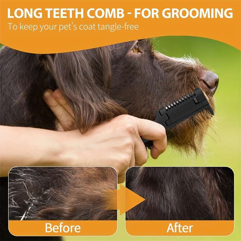 1pc Black Size 1 Comb Add 1 bladePet Comb
