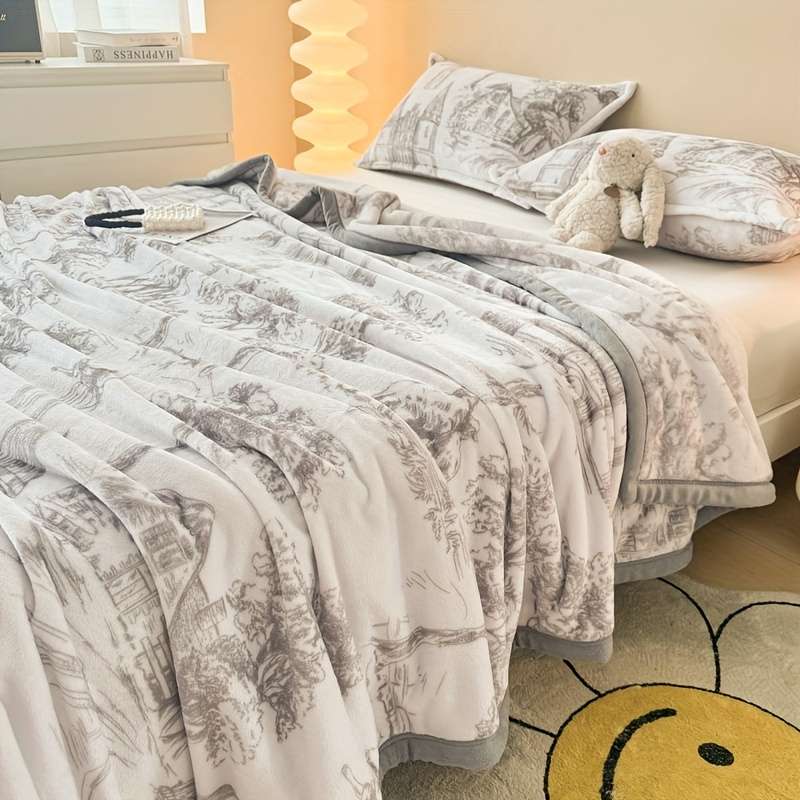 1ps Blanket Color Ink Castle Ash size 150cmx200cm