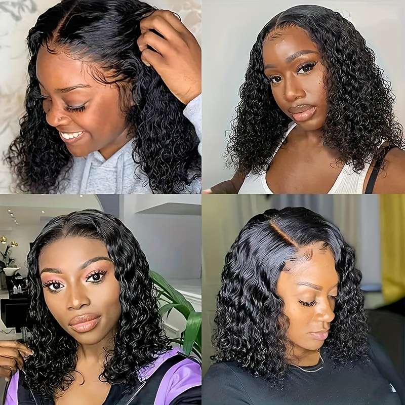 1Pc Black 35.56cm Fashion Design Wig