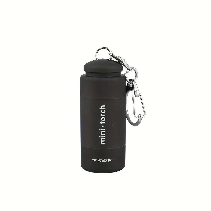 1pc Modern Mini Handheld USB Charging Flashlight Plastic Rotate to Open Adjustable Battery Powered