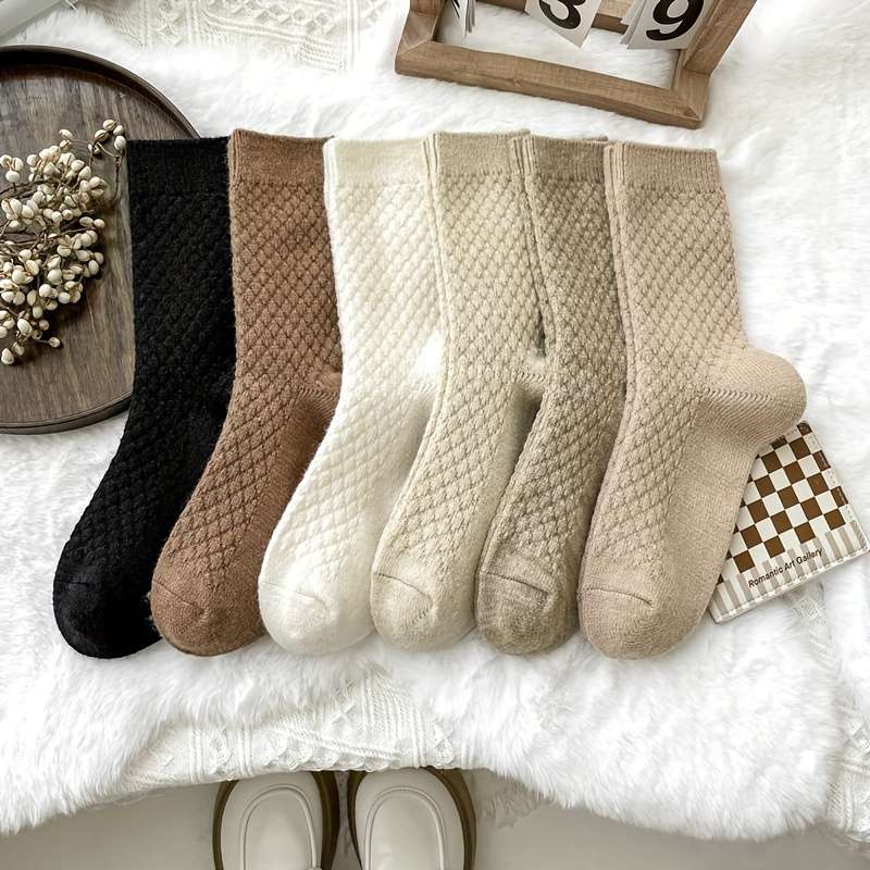 Sock 6 Pack Mixed Colors  One Size