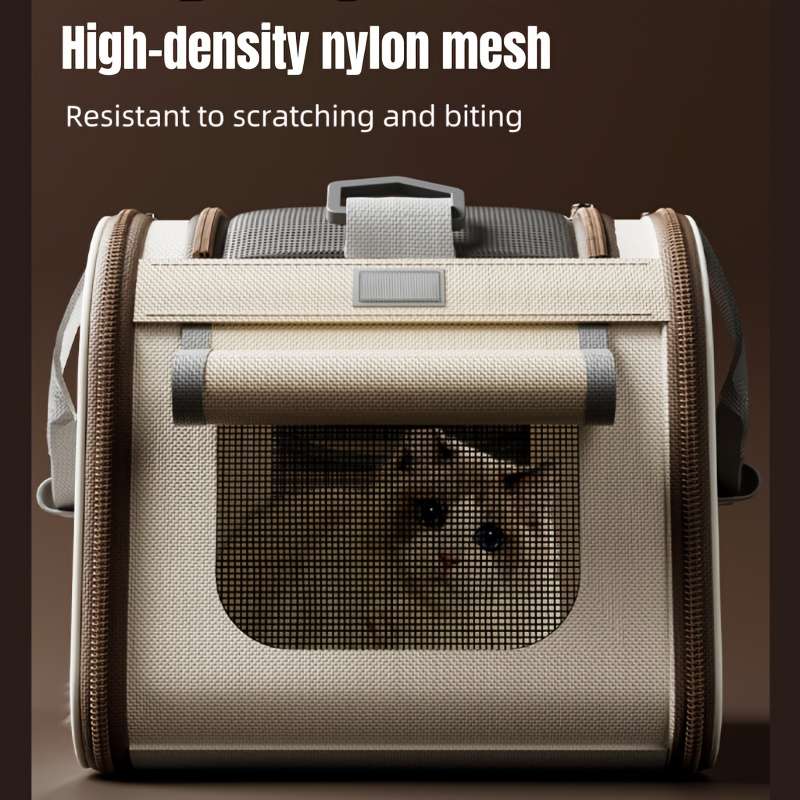 1pc Winter Fleece Bagmaterial Oxford Cloth, Nylon Pet Bag