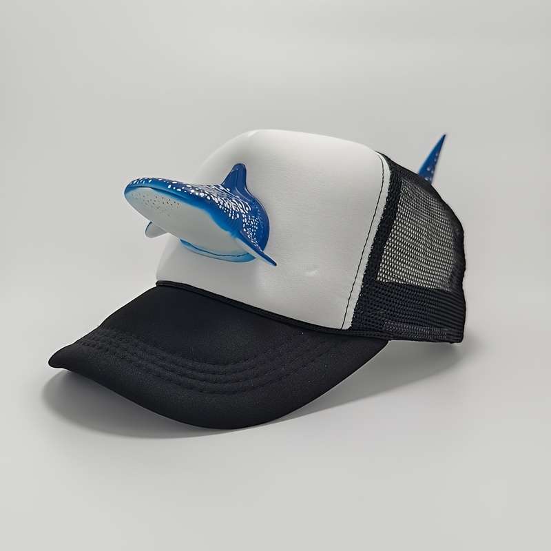 1pc Cool Adorable Funny 3D Miniature Baseball Cap Unique Eye-Catching Breathable Trucker Hat Snap