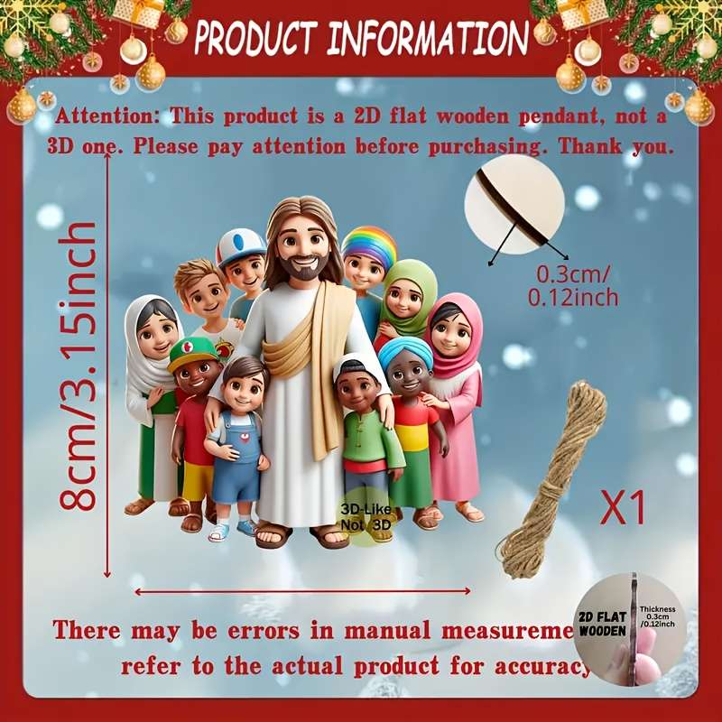 12pcs Jesus Theme Pendant