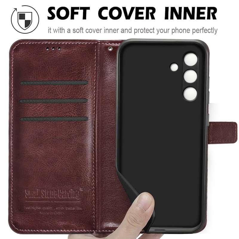 1pc A-Brown For Samsung Galaxy A35 Phone Cases