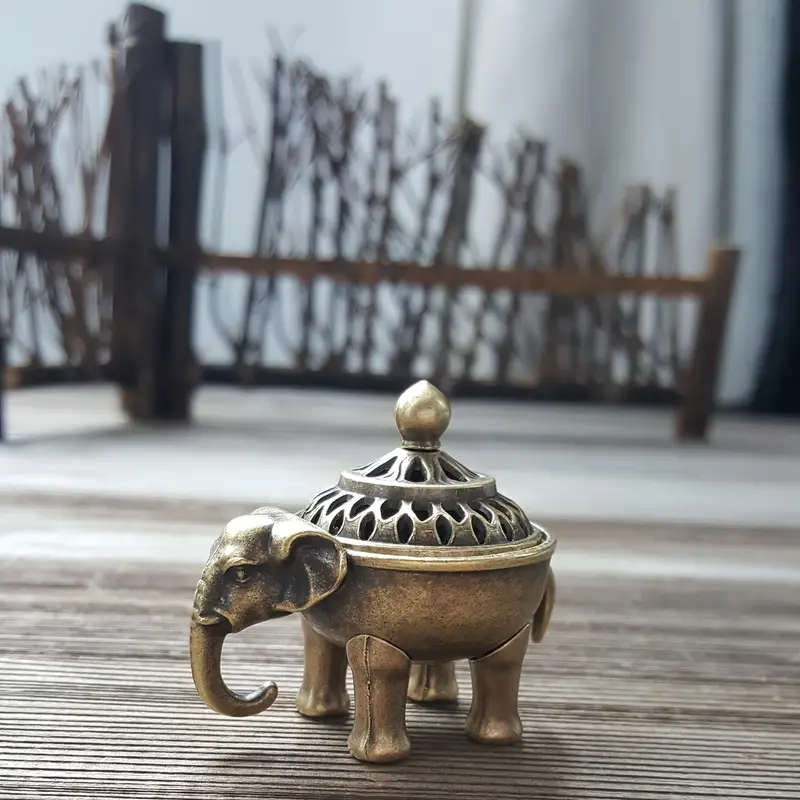 Vintage Elephant Incense Burner