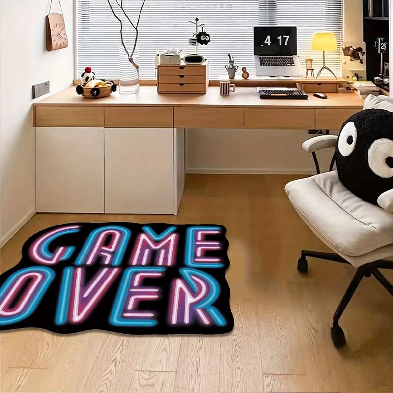 1Pc 50x80cm 19.6x31.5inch Game Over Floor Mat
