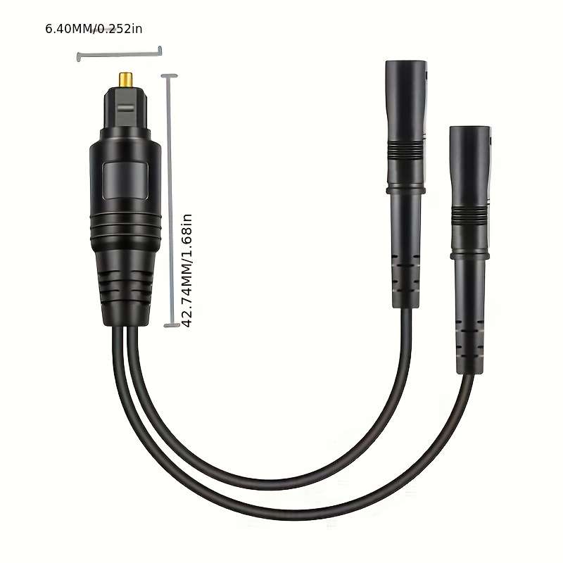 High-Quality SPDIF Toslink Fiber Optic Cable Male to Female Digital Audio Connection for TVs