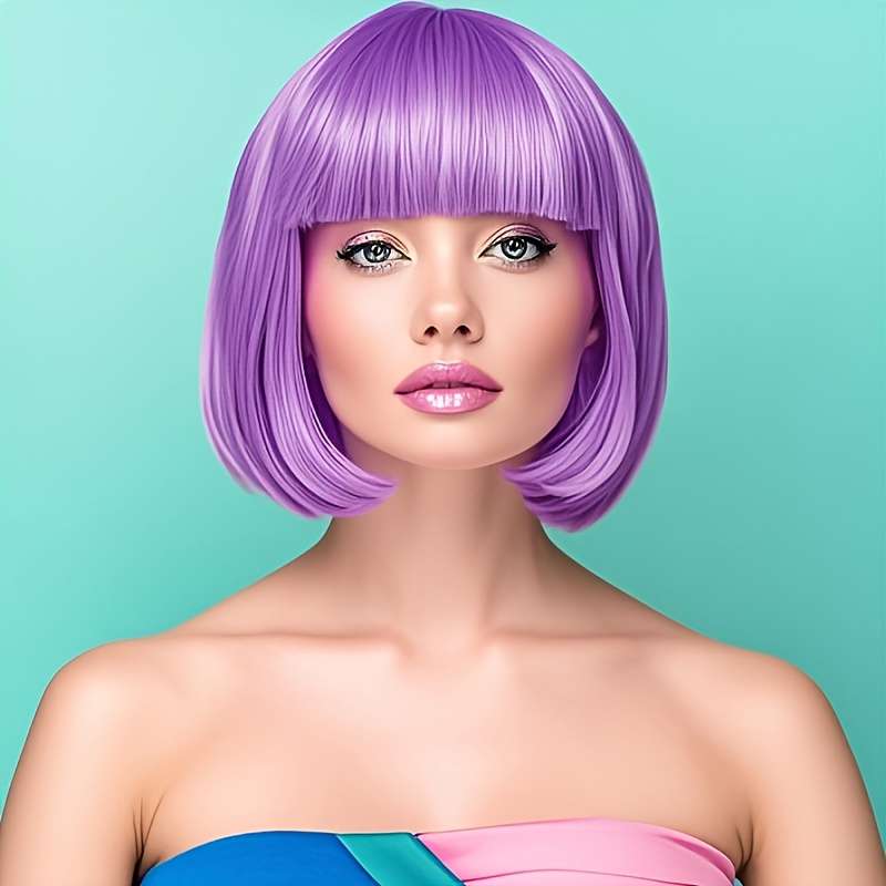 1Pc Black Fashion Design Wig