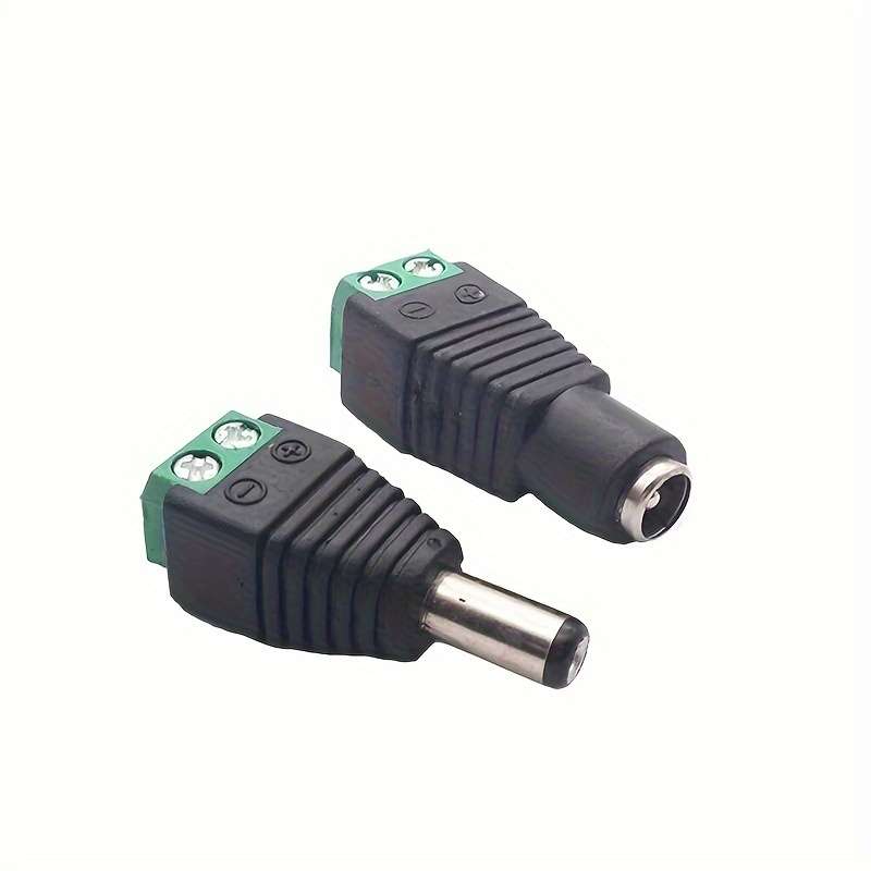 10 Pack 5 Pairs Male Female DC Power Cord Plug Wires