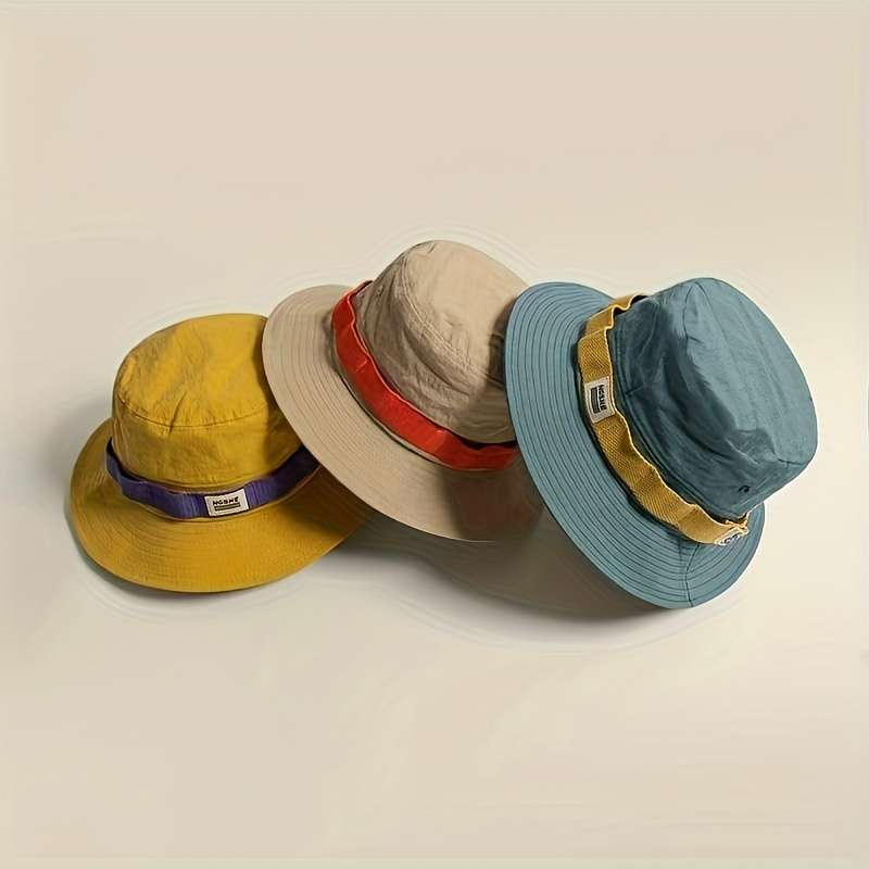 1pc The same outdoor adventure camping hat for men and women color block theme beautiful and prac