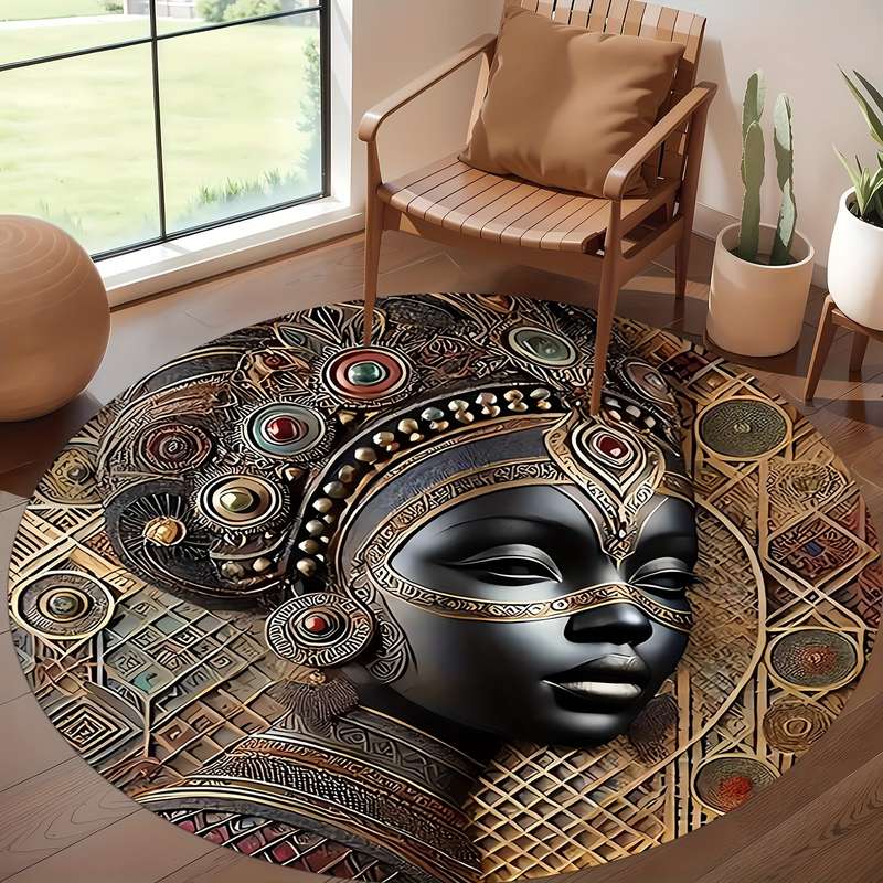 1Pc 120x120cm 47.24x47.24inch Floor Mat