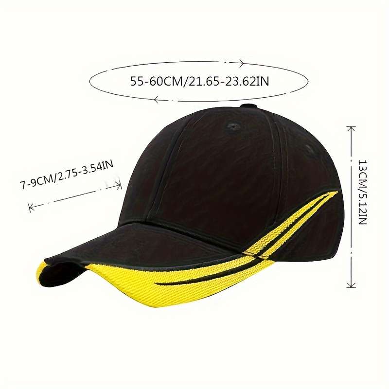 1pc Two Tone Color Baseball Cap Quick Drying Sun Protection Adjustable Summer Sports Trucker Hat F