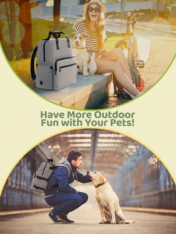 1pc Graysize L Pet Bag