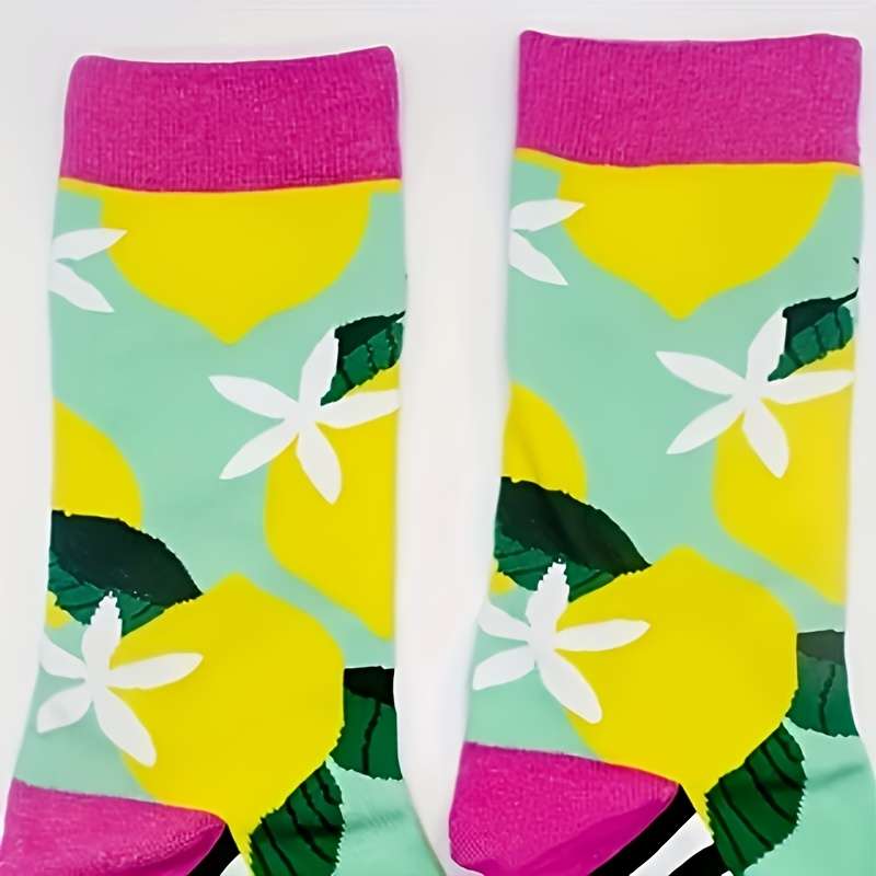 1 Pair Mixed Color One Size Socks