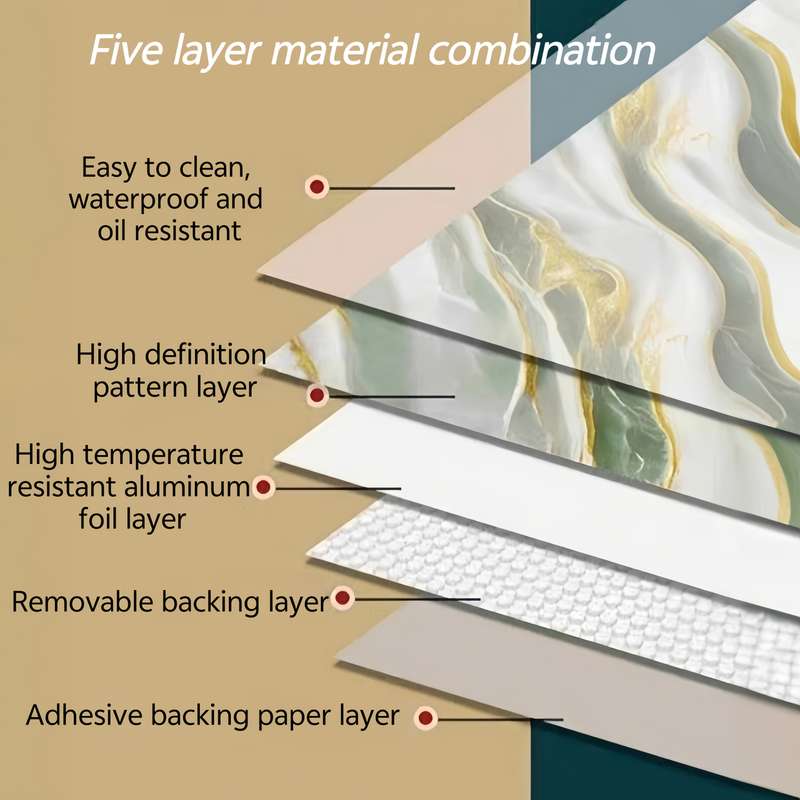 1PC Wall StickersPlatinum StOne 78.74x23.62in  200x60cm