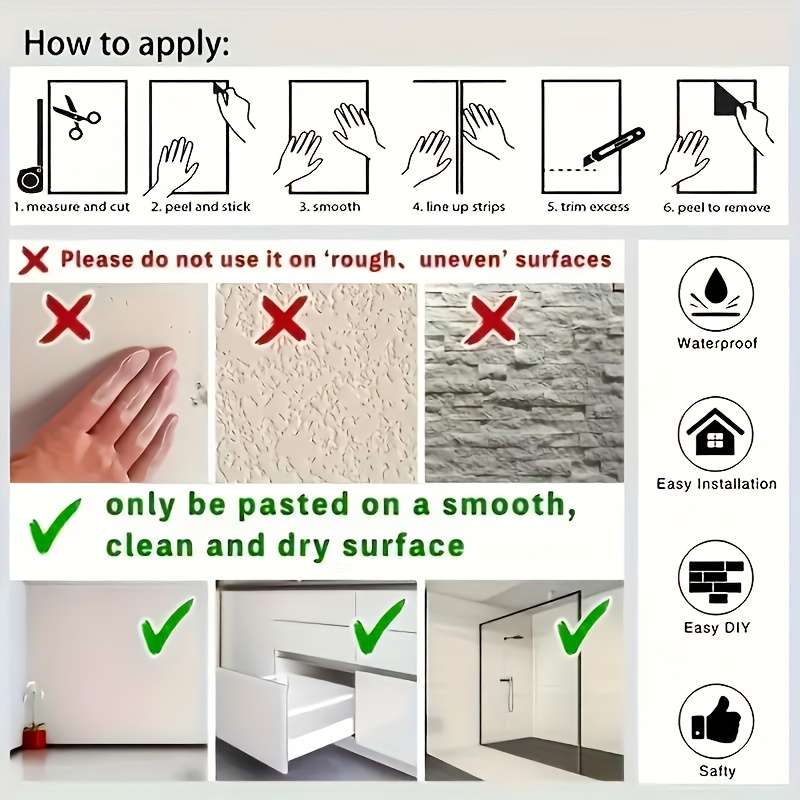 1PC Wall StickersWhite Background Gray StOne40.13cmX100.0cm