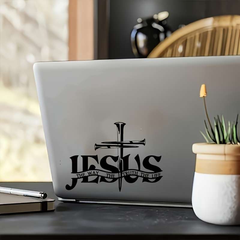1pc   13.97cmx11.0cm Jesus Christian Themed Stickers