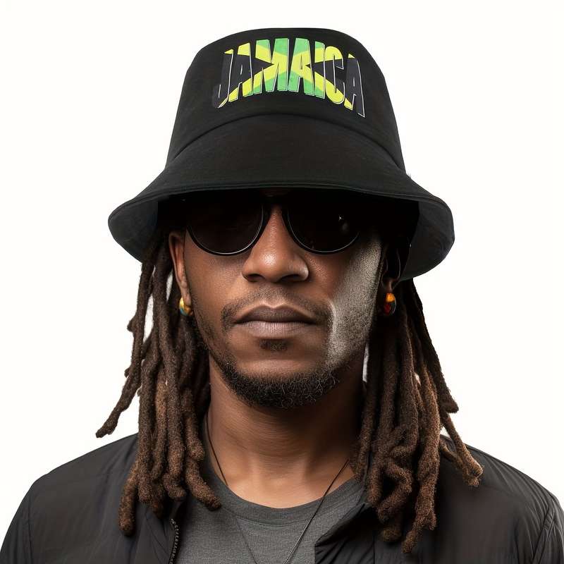 1pc 100% Boho Bucket Hat for Men Women Wide Brim Sun Protection Unisex Outdoor Sun Hat with Bo