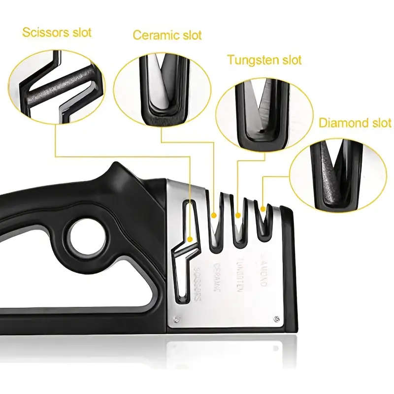 4 In 1 Manual Knife Sharpener