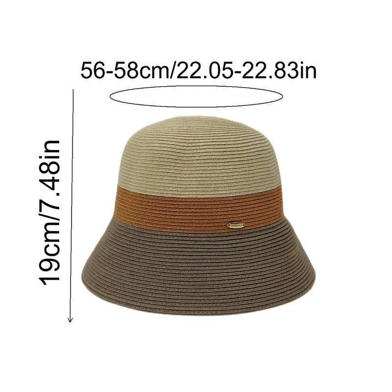 1pc Pack of 1 fashionable three-color collapsible peaked hat breathable fisherman's cap for summer