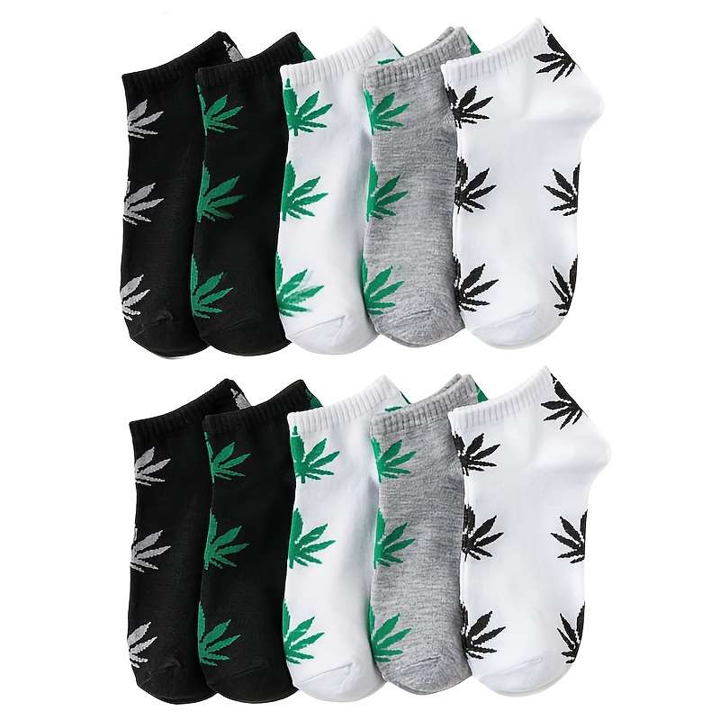 10 Pairs Of Mixed Colors One Size High Elastic Socks