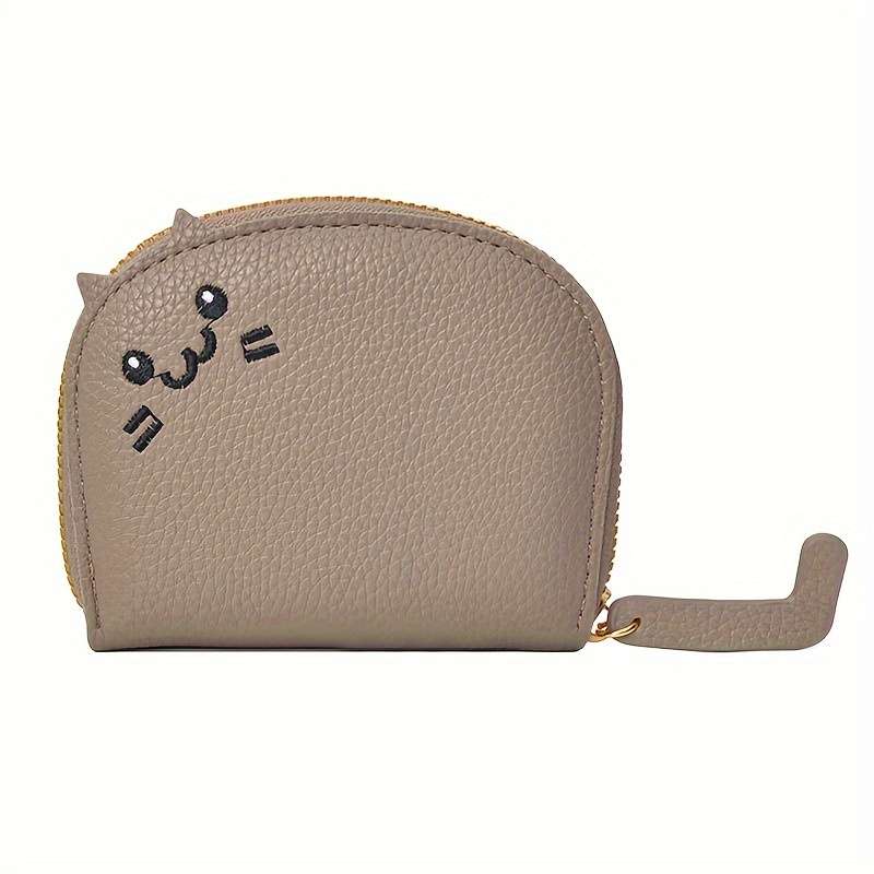 1pc Cat Card Holder for Women 2024 New Compact Internet Celebrity Cute Multi-Card Holder Advanced C
