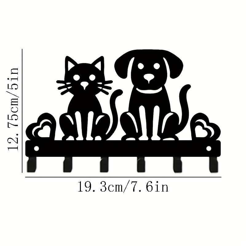 1 small cat and dog key hook wall mounted storage rack metal decorative hook decoration used for