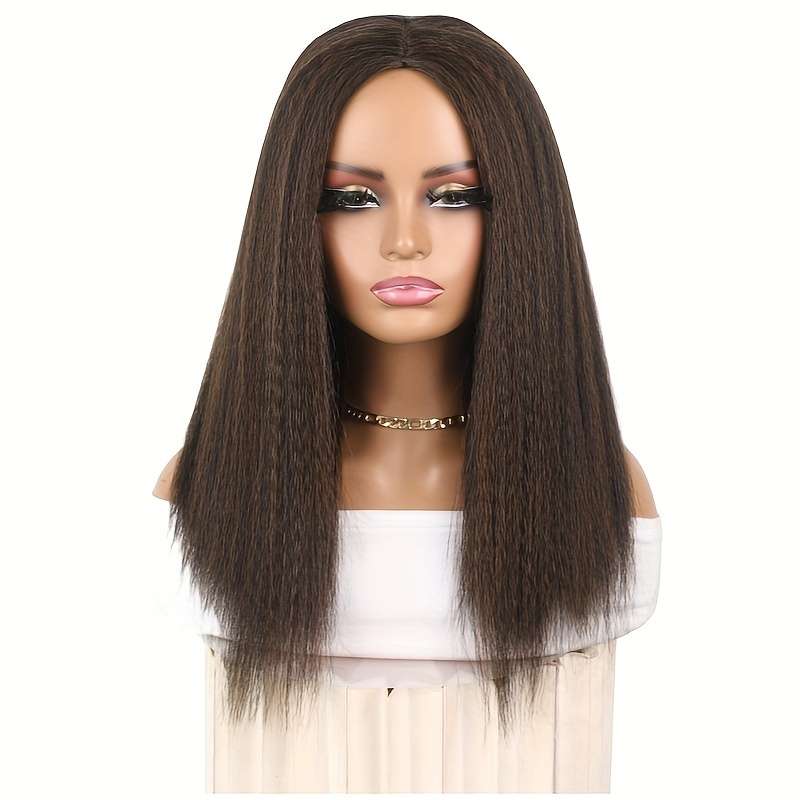 1Pc Black 45.72cm Fashion Design Wig