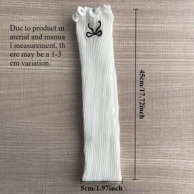 1 Pair White Warm Gloves