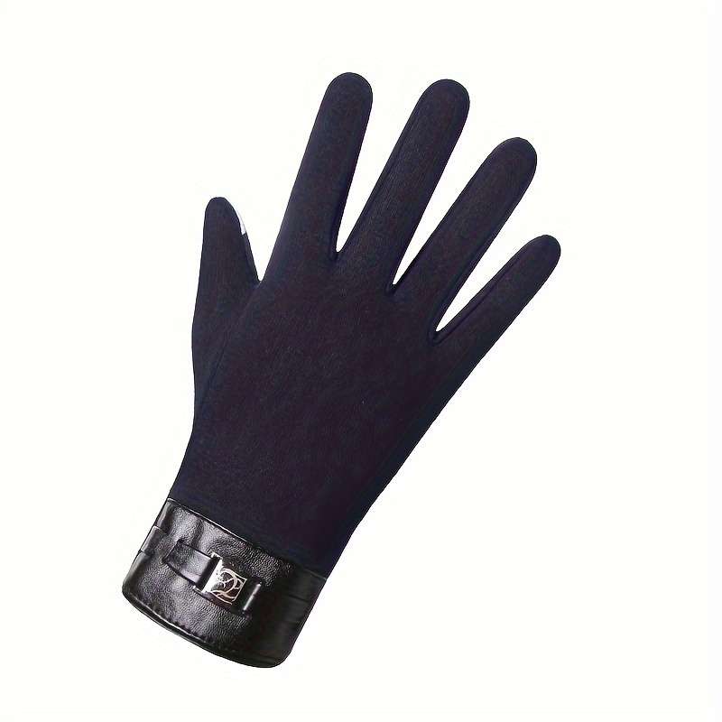 1 Pair Grey Warm Gloves