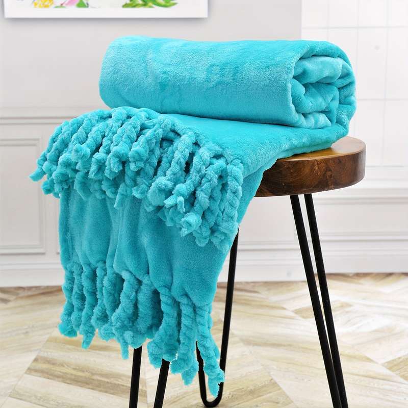 1ps Blanket Color A Brown size 152.4cm X 203.2cm