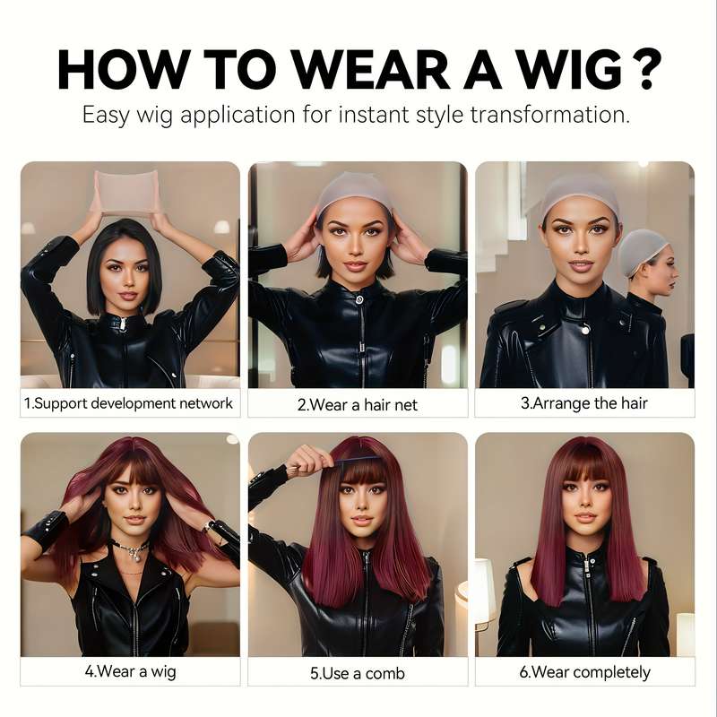 1Pc Mixed Color 30.48cm Fashion Design Wig