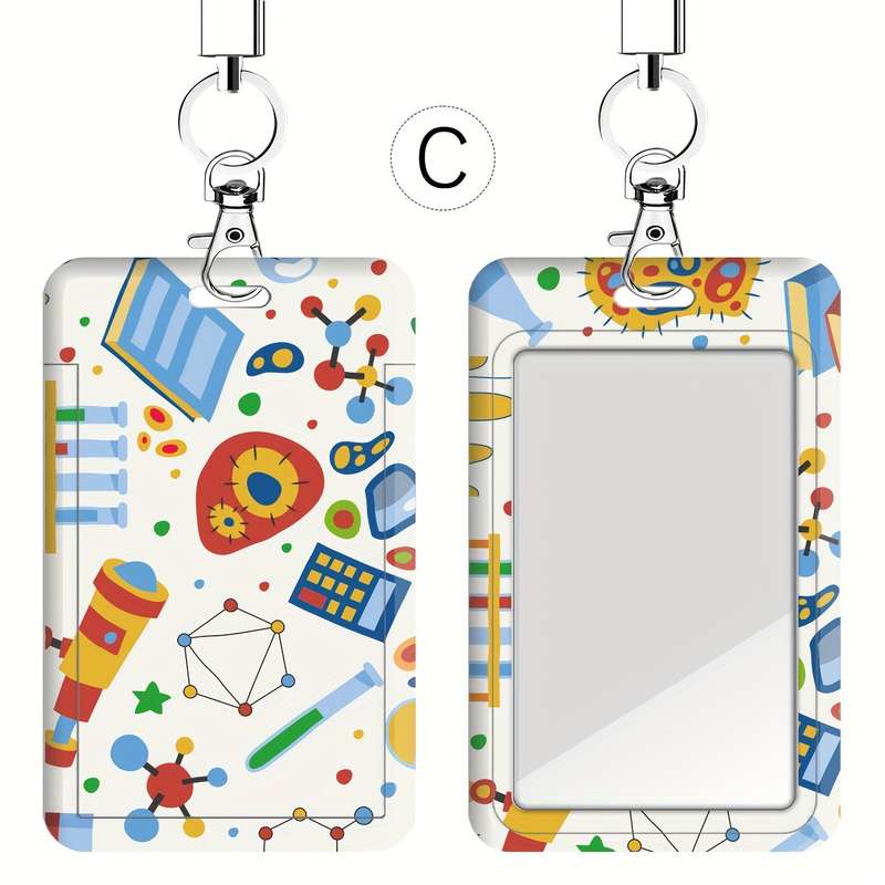 1pc A Card Holder for Science And Chemistry Study Series Suitable for Doctors And Nurses Also for