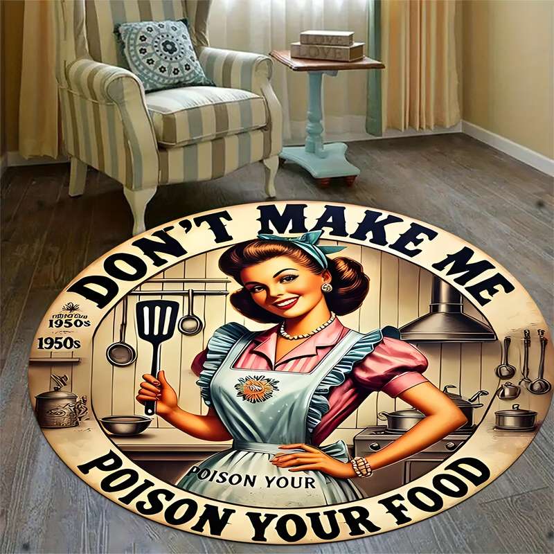 1Pc Round 47x47inch 120x120cm Floor Mat