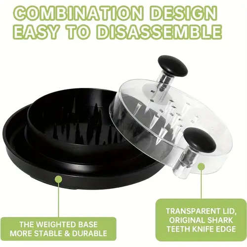 1Pc Manual Food Chopper And Cutter Easy Twist Shred And Dice Color Sent Randomly