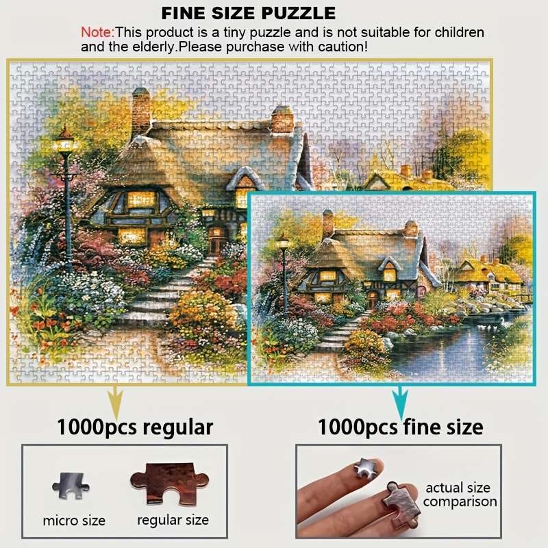 1000 Piece Paper Jigsaw Puzzle For Adults 38.0x26.01 cm High Difficult