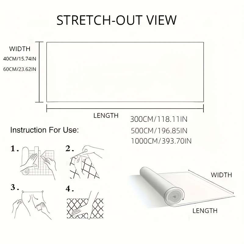 1PC Wall StickersCloud Gray10M Long60CM Wide