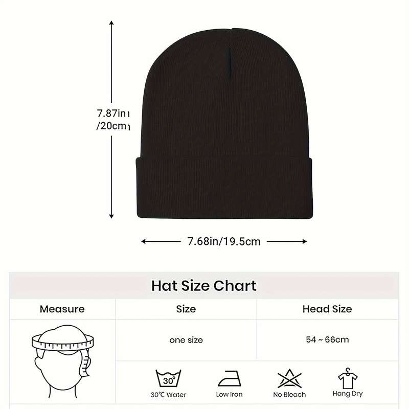 1pc Stretchy Lightweight Embroidered Beanie Cigarette Holder Knit Skull Cap for Men Women Per