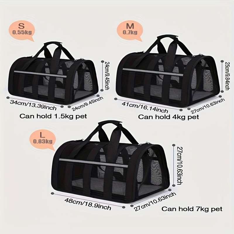 1pc Blacksize S Pet Bag