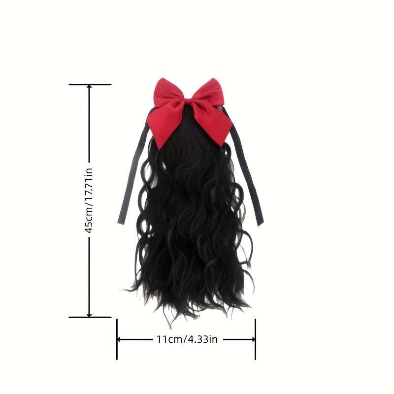 1Pc Natural Black Fashion Design Wig