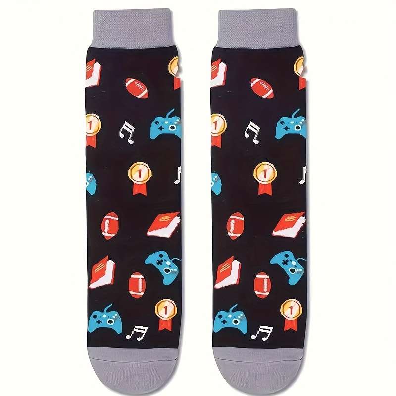 1 Pair Black One Size Socks