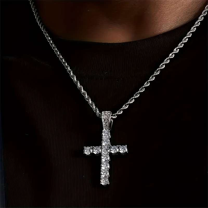 1 Piece Golden Jesus Theme Pendant